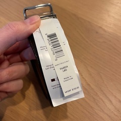 新品 未使用 タグ付き coach コーチ レザーベルト(リバーシブル)の画像