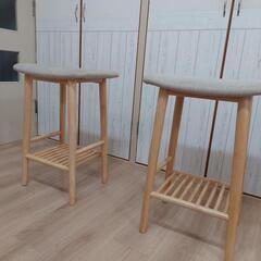ハイスツール二脚セット