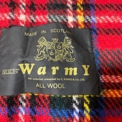 ウール膝掛け　ブランケットの画像