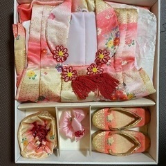 三歳お祝い着　被布　長襦袢　七五三　着物
