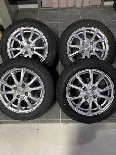155-65-14 スタッドレス　アルミホイール　美品