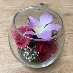 お受け渡し者決まりました　プリザーブドフラワー
