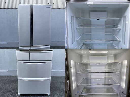 ★動作〇★ 冷蔵庫 Panasonic NR-F468T-N 2014年製 455L ハーモニーホワイト 5ドア 自動製氷 エコナビ 