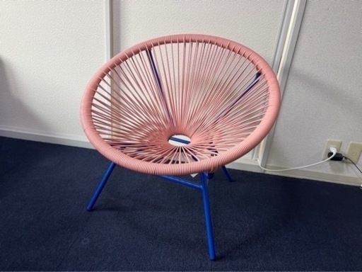 Francfrancロータスパーソナルチェア　ピンク×ブルー Francfrancロータスパーソナルチェア ピンク×ブルー Francfranc(フラン