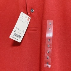 【決まりました】未使用UNIQLO メンズ赤ポロシャツ☆12月31日までに取りに来れる人！の画像