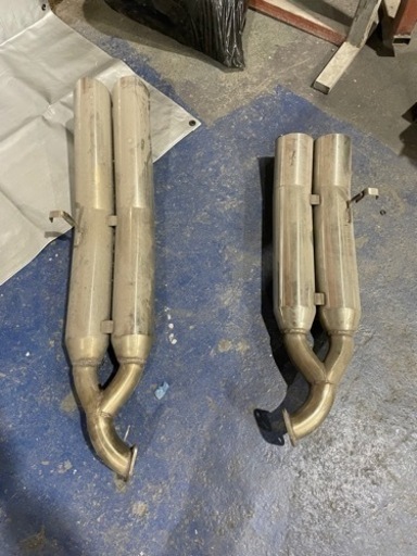 クラウン 15マジェスタ 爆音 リアピース 極太 100Φ ワンオフ カスタム 車高短 当時物 ハス切り