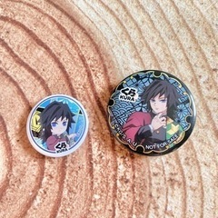 くら寿司　名探偵コナン　鬼滅の刃　缶バッジ　セットの画像