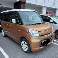 取引中　スズキ　スペーシア　オレンジ/白　スライドドア　車検20...