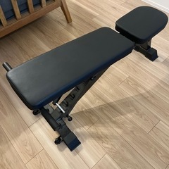 ベンチ台、ダンベル5kgx2,10kgx2セット