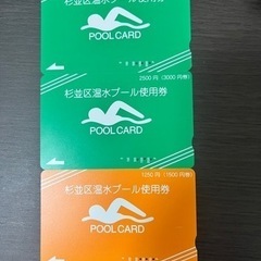 杉並区温水プール使用券