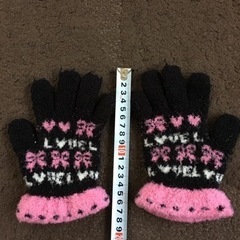 女の子　キッズ用　手袋の画像