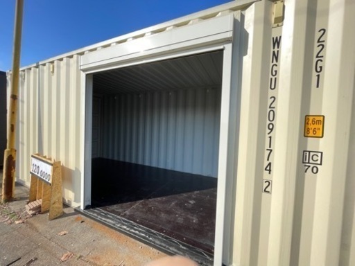 セール！海上コンテナ シャッター取り付け済み　20ft 設置込み