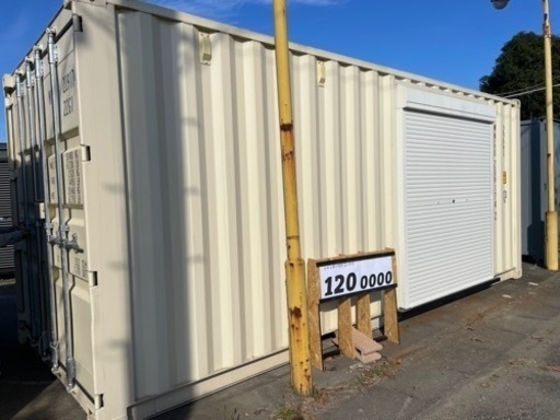 セール！海上コンテナ シャッター取り付け済み　20ft 設置込み