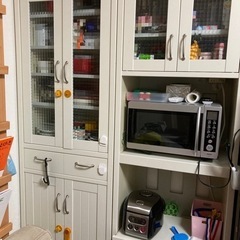 キッチンカップボード2つセット