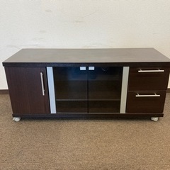 【中古品】テレビ台 引出し ブラウン j12-21