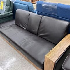 ソファーベッド　合皮　左右組み換え可能