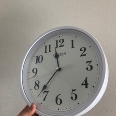 静かなシチズン 掛け時計 電波 アナロの画像