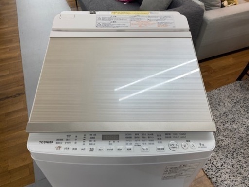 I734 ★ TOSHIBA 洗濯乾燥機 （洗濯9.0㎏・乾燥：5.0㎏） ⭐動作確認済⭐クリーニング済