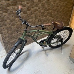 タイヤが太めのオリジナリティあふれる自転車 25000円