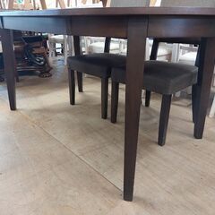 【愛品倶楽部柏店】　ニトリ　オペラ　ダイニング５点セット　ダークブラウンの画像