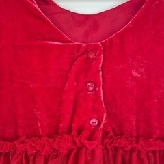 【H&M】7〜8歳　チュールワンピース　レッドの画像