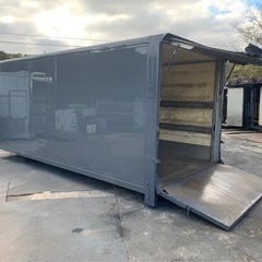 No.699 アルミバン 4ｔ 車  アルミ 箱 バイク 倉庫 トラック コンテナ 米 保管庫 物置 DIY