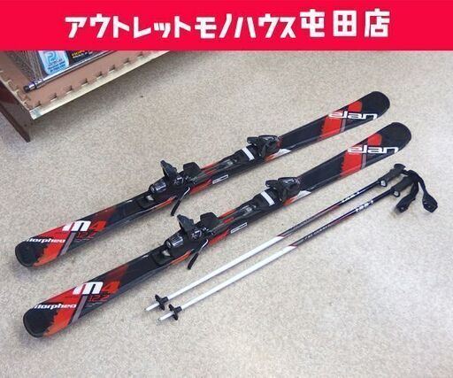 elan 152cm MORPHEO4 12.2 カービングスキー 調整ビンディング付き板 ポールセット エラン M4 札幌市 屯田店
