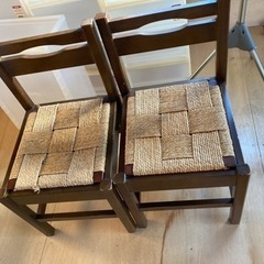 ダイニングチェア２脚セット