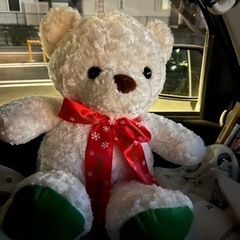 ぬいぐるみ　クリスマスバージョンクマ　二つの画像