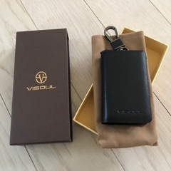 [VISOUL] スマートキーケース キーケース本革 イタリア革...