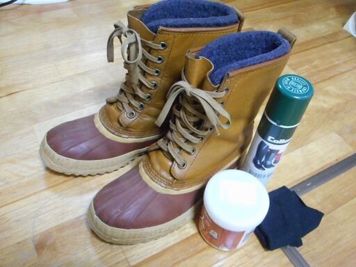 SOREL カナダ製　旧ソレル　US6　23.5cm　レディース　稀少　インナー洗濯済　カエデマーク　スノーブーツ　USED