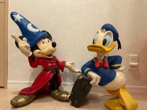 コロン様　ファンタジアミッキー　ドナルド　ビッグフィギュア