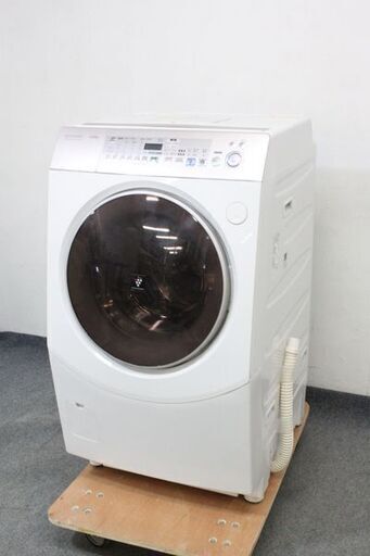 SHARP/シャープ  ES-V530-NL ななめ型ドラム式洗濯乾燥機 10kg 左開き ゴールド系 2012年製 中古家電 店頭引取歓迎 R6741)