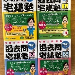 らくらく宅建塾 2021年版テキスト過去問4冊セット