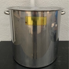 業務用 寸胴 寸胴鍋 直径48×高さ48(cm) 両手鍋 蓋付き 厨房用品 厨房機器 機材 店舗用品 ラーメン スープ 調理 引き取り可能 大阪発