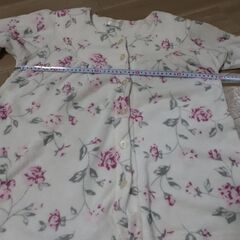 花柄フリースパジャマの画像