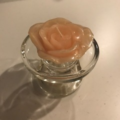 キャンドル　ガラス台の画像