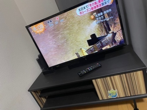 SHARP TV 32V \u0026 テレビ台＋録画ハードディスク1T
