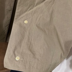 【交渉中2】シャンブル　カーキ色ジャケットM-Lサイズの画像