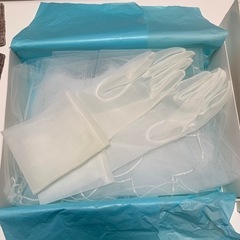 ベール　手袋　結婚式の画像