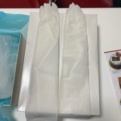 ベール　手袋　結婚式の画像