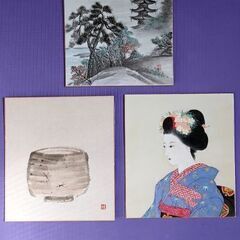 お得だ値！　縁起物　色紙絵3点  / メモ帳