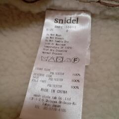 snidel　ボア　ライダースジャケットの画像