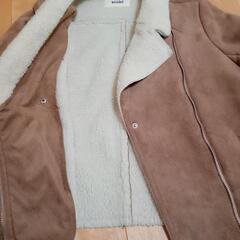 snidel　ボア　ライダースジャケットの画像