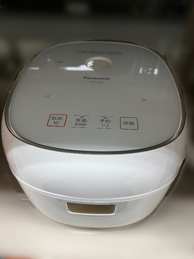 J2060 良品 Panasonic パナソニック IHジャー炊飯器 2段IH 備長炭釜 SR-KT060-W 3.5合炊き 2021年製クリーニング済み 炊飯器