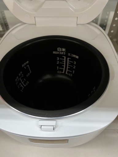 J2060  良品 Panasonic パナソニック IHジャー炊飯器 2段IH 備長炭釜 SR-KT060-W 3.5合炊き 2021年製クリーニング済み 炊飯器