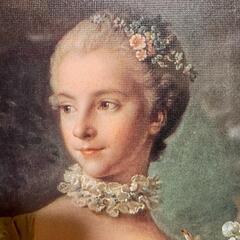 「NICHIGAKU」額装【マダム・ベルジュレ】ブーシェ作　アートポスター　入替可能の画像