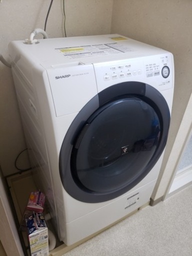 値下げ！美品！SHARP ドラム式洗濯機　乾燥機付
