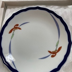 香蘭社　オーキッドレース　大皿　小皿　セット　未使用の画像