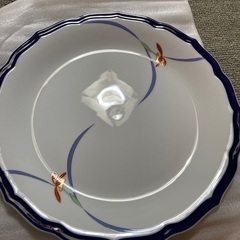 香蘭社　オーキッドレース　大皿　小皿　セット　未使用の画像